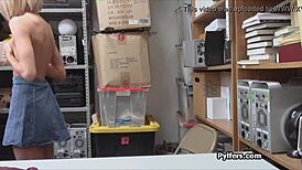 Heart-Pounding Drilling of Tattooed Thief in Office