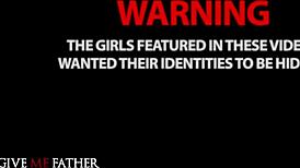 Deviante pretty french brunette rough hardcore sex blowjob and facial after x-rated confession