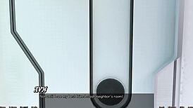 so, stranded in space 56, this cute teen takes control. one step, big femdom moves!