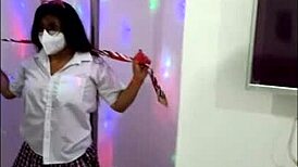 Dirty Latina Student Flashes Big Tits In Casting, Performs Awkward Dance As New Porn Initiate