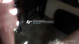 Raya rollins catches her stepson masturbating and teaches him to please a woman