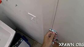 Nice looking vixen dilettante sucks cock in hardcore fucking, feeling the love inside as a slut