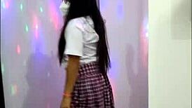 Dirty Latina Student Flashes Big Tits In Casting, Performs Awkward Dance As New Porn Initiate