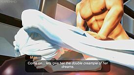 i tease miku in the wet pool anime scene