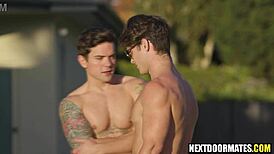 Hot Jock Dakota Payne Seduces New Pool Guy With Intense Bareback Action.