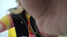 Blonde milf Stella Still rips clothes in sensual striptease dance.