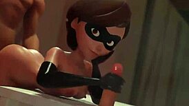 hey, check out this helen parr threesome with tits and fucking