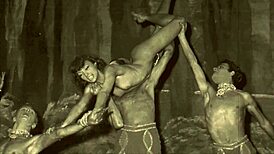 Vintage Showgirls Undress And Rip Clothes