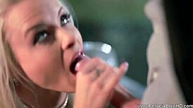 Damn! Classy Blonde Masters Deep CFNM Blowjob with Style!