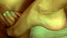 Hey, check Clara G and Cindy Hope playing with feet in sauna