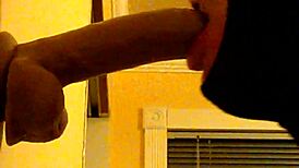 Gay guy in hood, suck that dildo deep!