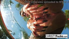 i'm hot christy mack showin' off my big tits and tattoo in this compiliation