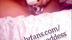 Sexy thot uses dildo for squirt