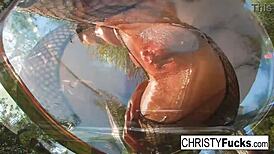 i'm hot christy mack showin' off my big tits and tattoo in this compiliation