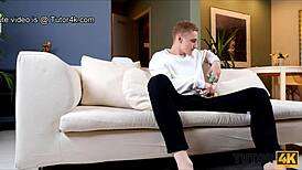 Skúsená učiteľka v pančuchách tvrdo vyjebaná