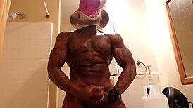 Big black cock worship with Hallelujah Johnson in jungle heat! 🌿