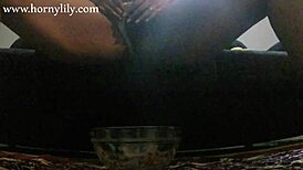 Indian babe intensely licks her own armpits and ass