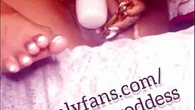 Sexy thot uses dildo for squirt