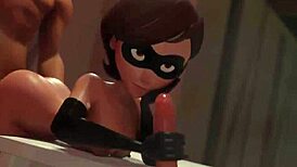 hey, check out this helen parr threesome with tits and fucking