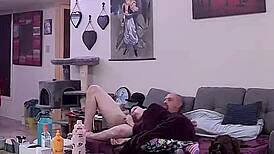 Wife Slut Swallows Big Cock Cum in Mouth Creampie Hidden