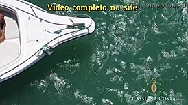 Blonde With Big Tits Teases Before Hard Anal Action.