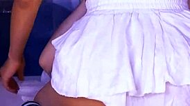 Latina Colegiala in HOT Jacuzzi Affair with Lover