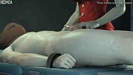 Scarlet Teases Cock, T Guy Whimpers in Humiliation.