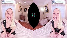 I watch Vrhush Ash Hollywood strip and masturbate in POV VR