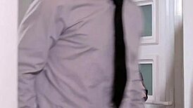 tiffany tatum, the repair girl, gets her ass fucked in the kitchen