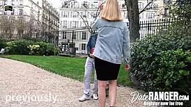 First Time Anal for Lucky French Dude with Lucy Heart