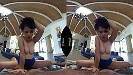 vrhush stunning babe yhivi riding your cock in pov cowgirl and swallowing cumshot 😍