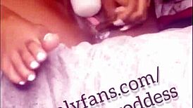 Sexy thot uses dildo for squirt