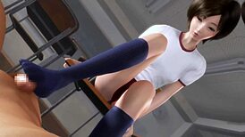 Watch this 3d beauty student ride her classmate's cock?