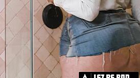 Big-Titted Neighbors Use Dildo In Rough Secret Affair