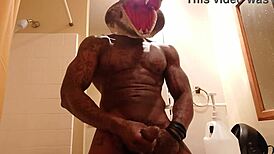 Big black cock worship with Hallelujah Johnson in jungle heat! 🌿