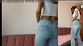 denim-jeans fetish with big tits and ass