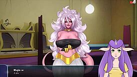 Android 21 gives intense blowjob in Dragon Ball hentai adventure
