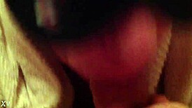 masked guy gets blowjob at breakfast