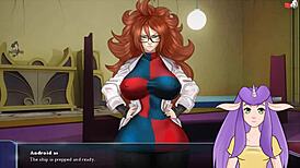 Android 21 gives intense blowjob in Dragon Ball hentai adventure