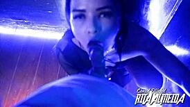 Rita Velvet Mouth Gives Blowjob To Big Ass Latina Prostitute At Brazilian Party