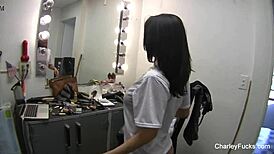 charley chase masturbates in entrance way