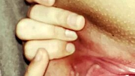 Stretching Fat Pussy Wide for Intense Clit Action