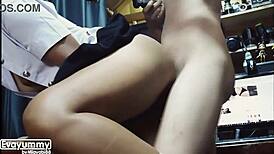 i can’t resist banging my thai student wife in her skirt