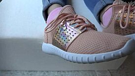 omg, i’m like totally obsessed with kristys new sneakers fetish, ya know?