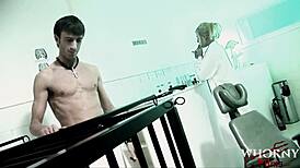 Big boobs blonde and brunette in hot FFM BDSM threesome!