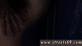 blonde teen 18+ bound in rough outdoor public sex with lipstick