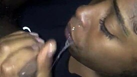 giving head to big black cock 😍