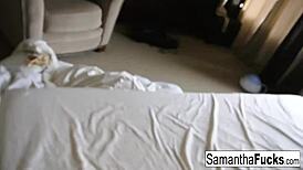 Samantha Saint's Early Morning Boobs and Pussy Play
