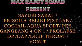 sayuri sakai gets gangbanged in aqua sports with dirty talk and prolapse