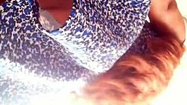 Venezuelan girl walks in skirt. Up skirt view captured casually.